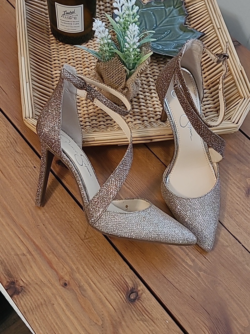 Jessica Simpson Sparkle Glitter Ombre Heels